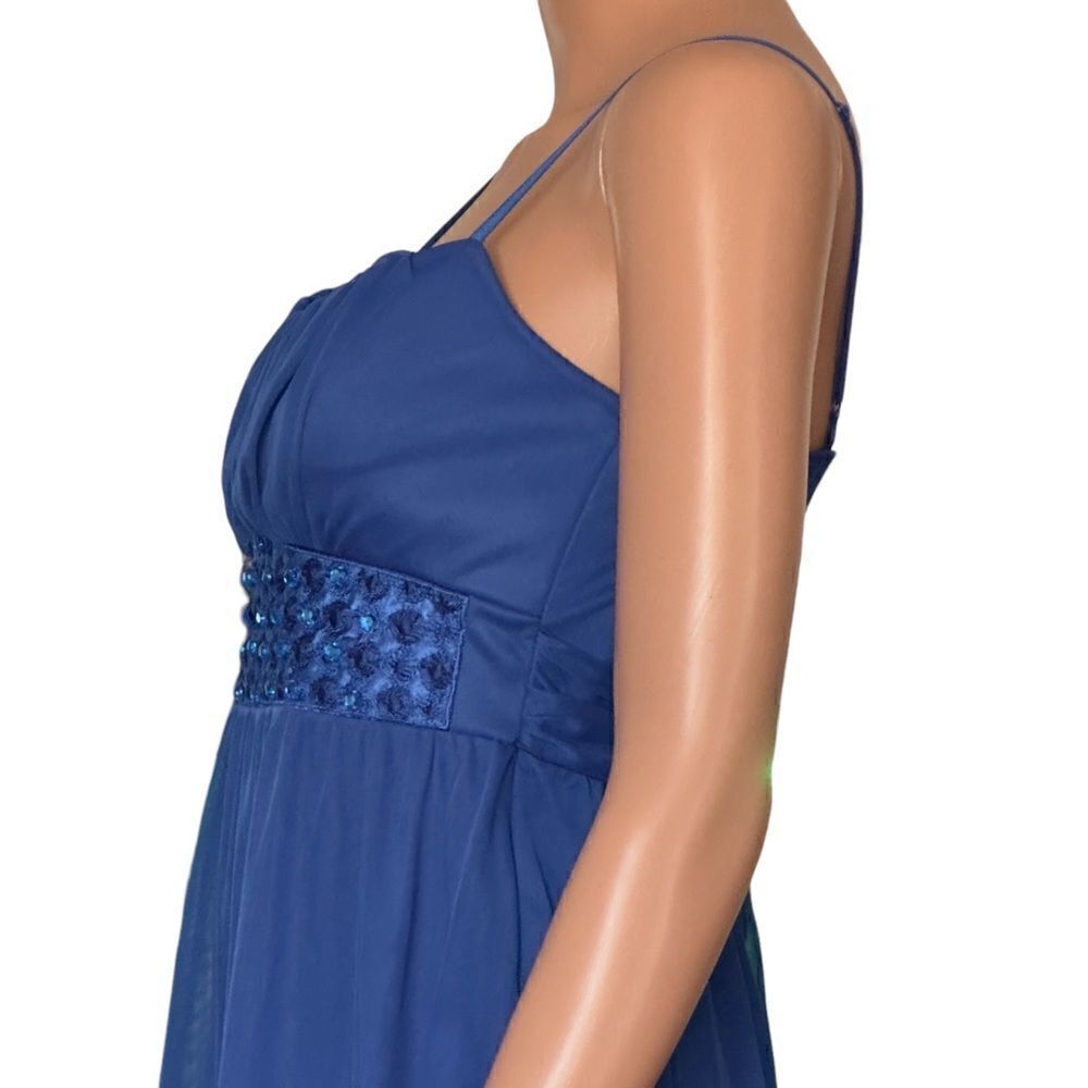 Ruby Rox Royal Blue Mesh-Like Spaghetti Strap Dre… - image 5